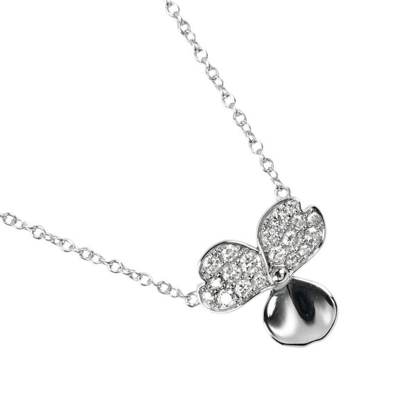 TIFFANY & CO. Platinum Diamond Necklace - Picture 1 of 8